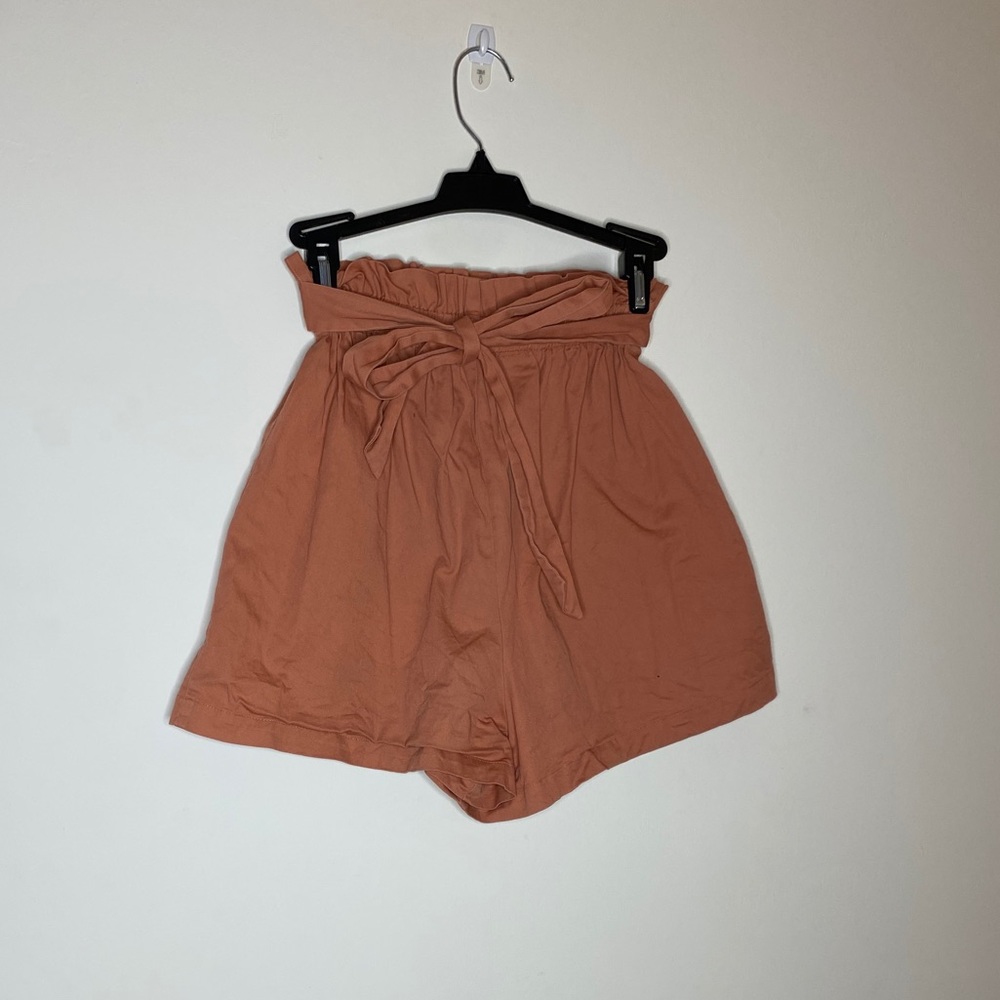 Salmon Fabric Shorts